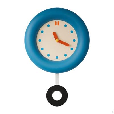 Analog Round Wall Clock for Living and Educational Environments