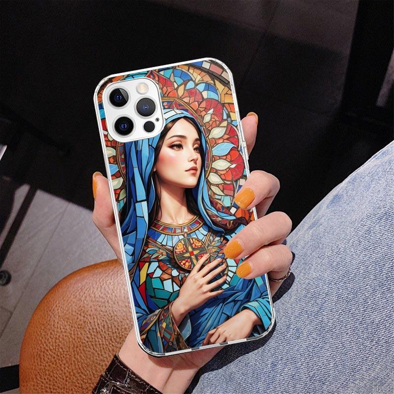 Virgin De Guadalupe Virgen Mary Phone Case For iPhone 17 Air 16 Pro Max 16E 15 + 14 Plus 11 12 13 Mini 7 8 SE Gift Print Cover F
