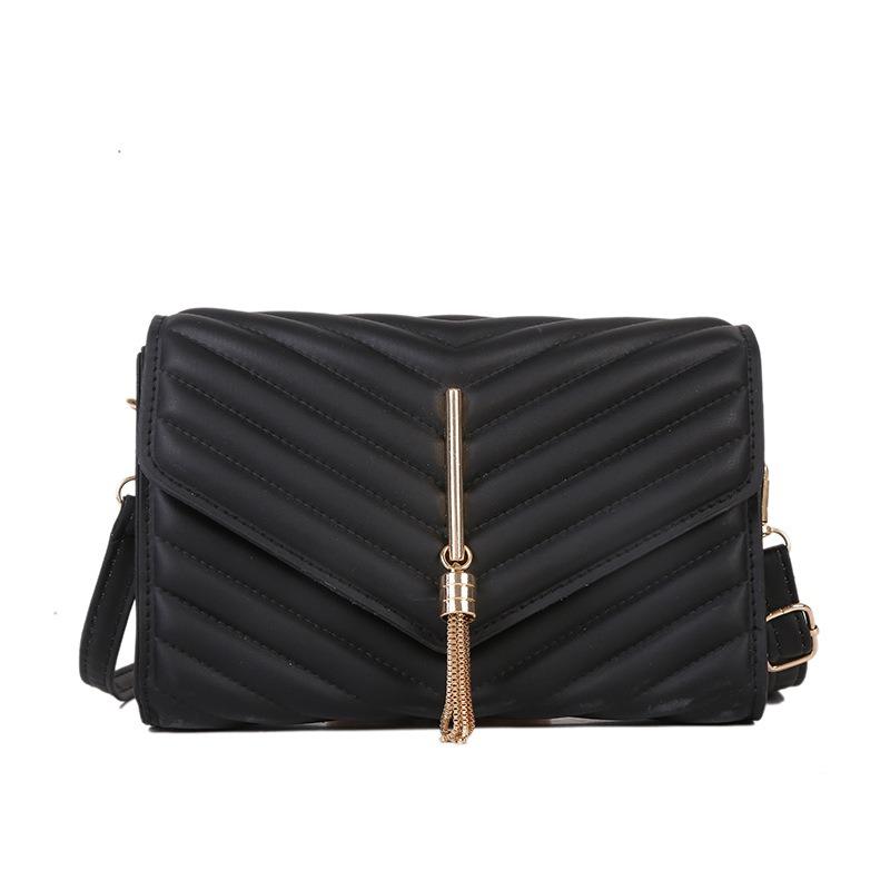 Casual τσάντα με κεντητό νήμα γυναικεία 2 μόδας τσάντα ώμου απλή και δημοφιλής μικρή τετράγωνη τσάντα ώμου