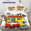 Pippi Longstocking Custom Name Pattern Bedding,Quilt Set Quilt Cover Pillowcase Home Birthday Gift(1 * duvet cover + 2 * pillowcase, without core)