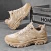Herren Koreanischer Stil Vielseitige Lässige Laufschuhe Weich Leicht Atmungsaktiv Synthetisches Obermaterial Outdoor Wanderschuhe