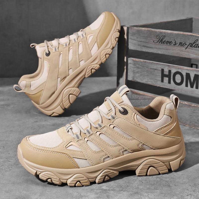 Herren Koreanischer Stil Vielseitige Lässige Laufschuhe Weich Leicht Atmungsaktiv Synthetisches Obermaterial Outdoor Wanderschuhe