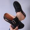 Women Slippers Women'S Casual Spacious Thick Soled T Strap Slippers Women Fashiable Metal Snap Fastener Closed Toe Slippers