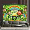 2D Leprechaun Rainbow Shamrock Backdrop Holiday Shoot Banner