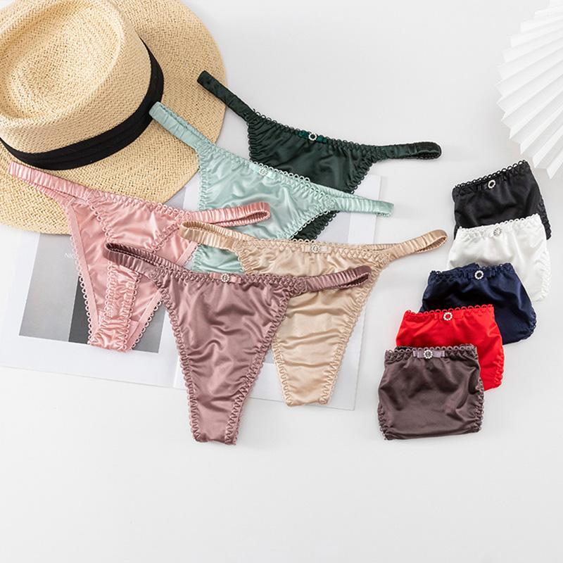 

Женские трусы с низкой талией, бесшовные трусики-стринги, трусики-стринги с тонким ремешком, нижнее белье с низкой талией, нижнее белье