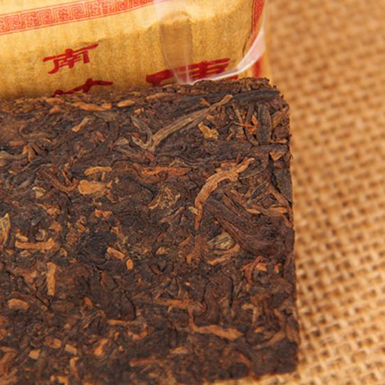 50g Yunnan Ripe Tea Large Leaves Pu'er Pu-erh Health Tea Brick