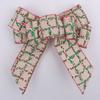 Exquisite Christmas Bows Pendant Linen Wreaths Bowknot Ornaments  Merry Christmas Decorations
