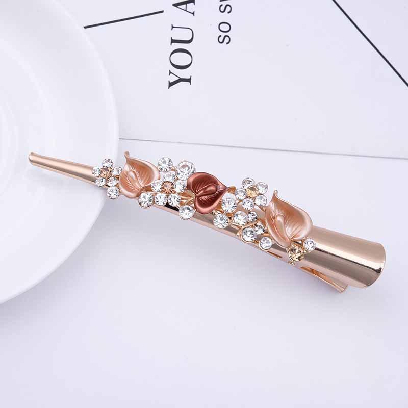

Новая Великолепная Блестящая Кристаллическая Циркониевая Заколка для Волос Милая Женственная Заколка для Волос Заколка-Клювик Высококачественная Заколка для Волос в Виде Цветка и Ветки Дерева
