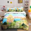 Landscape with Trees, Lake. Bedding Sets Duvet Cover Sets Duvet Covers Pillowcases(1 * Duvet Cover 2 * Pillowcases, Without Duvet Insert)
