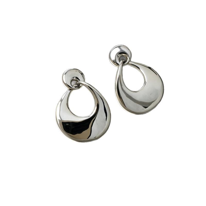Minimalist Geometric Surface Water Drop Dangle Earrings - Elegant Commuting Jewelry