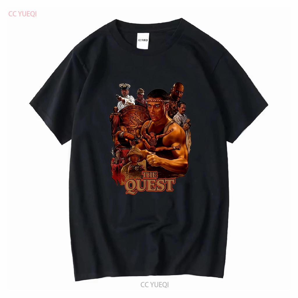 The Quest 1996 Jean Claude Van Damme Movie T Shirt Heavy Cotton vintage Washed Comfortable homme Stylish Slightly Unisex