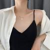 2022 Summer Colorful Beaded Smiley Silver Titanium Steel Non-Fading Choker Necklace