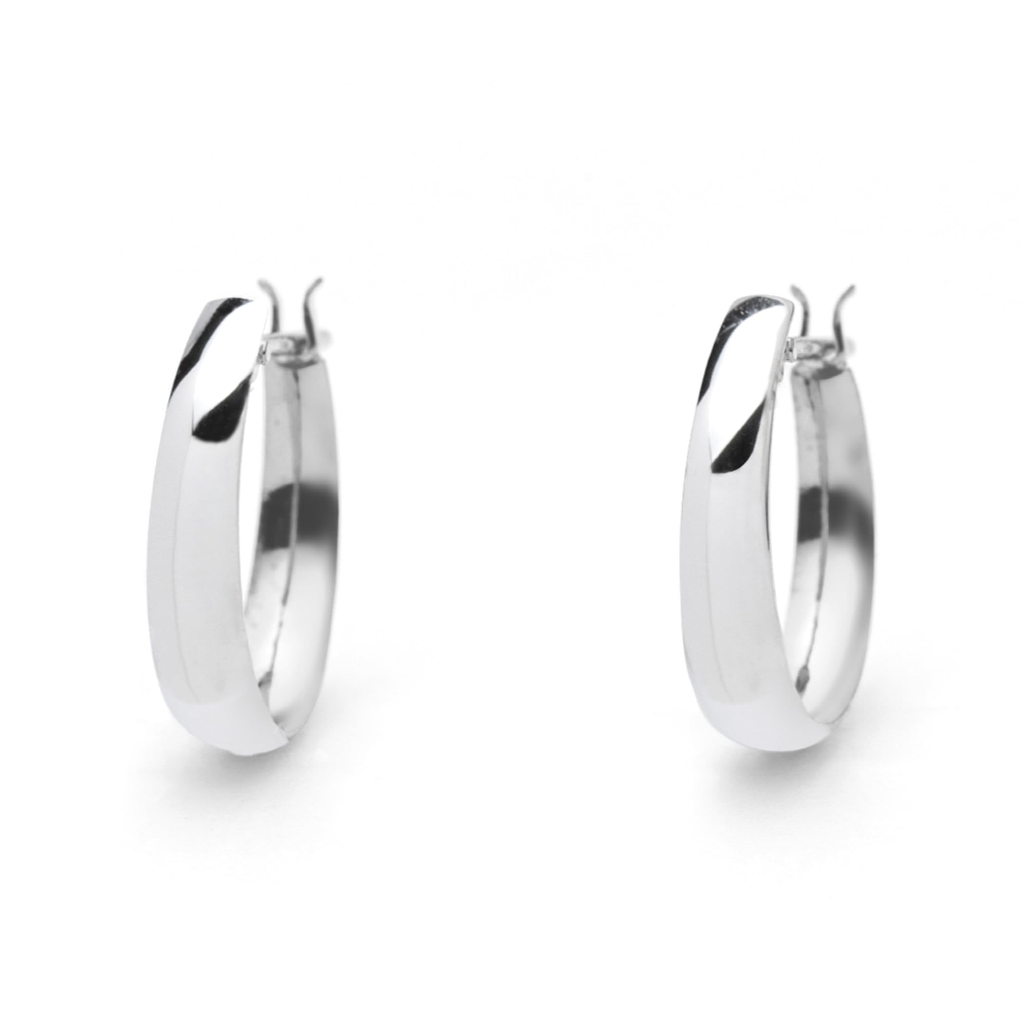 

ESTELLE [Official] Women s Hoop Earrings, Platinum, 0202-3544-0019-0000