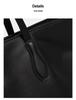 2024 Women's Black Soft Leather Tote Bag - Large Capacity, Versatile Korean Style, Perfect for Commute & Student Use