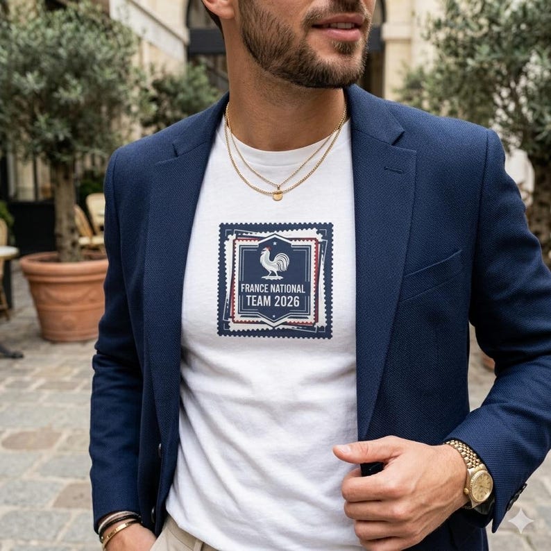 France National Team 2026 Soccer Shirt | French Football Fan World Cup 2026 Tee | Vintage Match Day Jersey Style Gift for France Supporters XL