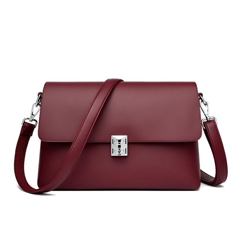 

Кожаная сумка через плечо для женщин, женская сумка, сумки-мессенджеры, высокое качество, простая роскошь