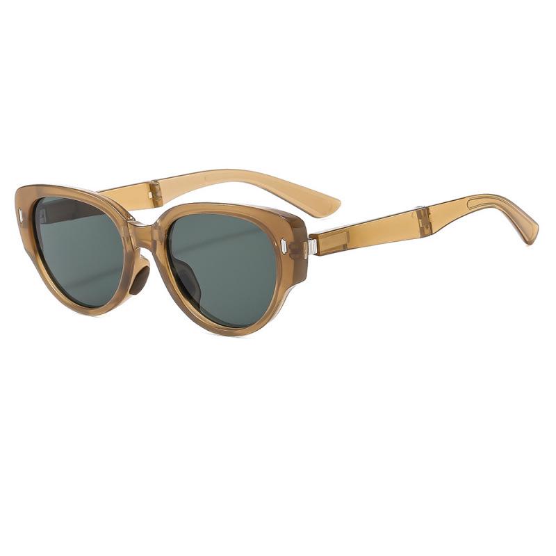 Korean Style Women s Foldable Cat Eye Polarized UV Sunglasses Non-Polarized