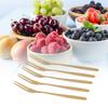 5Pcs Mini Size Snack Fork Rustless Steel Fruit Pick Fork Reusable Dessert Fork  Dessert Tasting