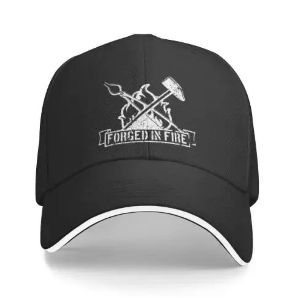 

Vintage Blacksmith Forged in Fire Baseball Cap Funny Cowboy Hat Unisex Adult Vintage Trucker Hats Adjustable Washable Adjustable фиолетовый