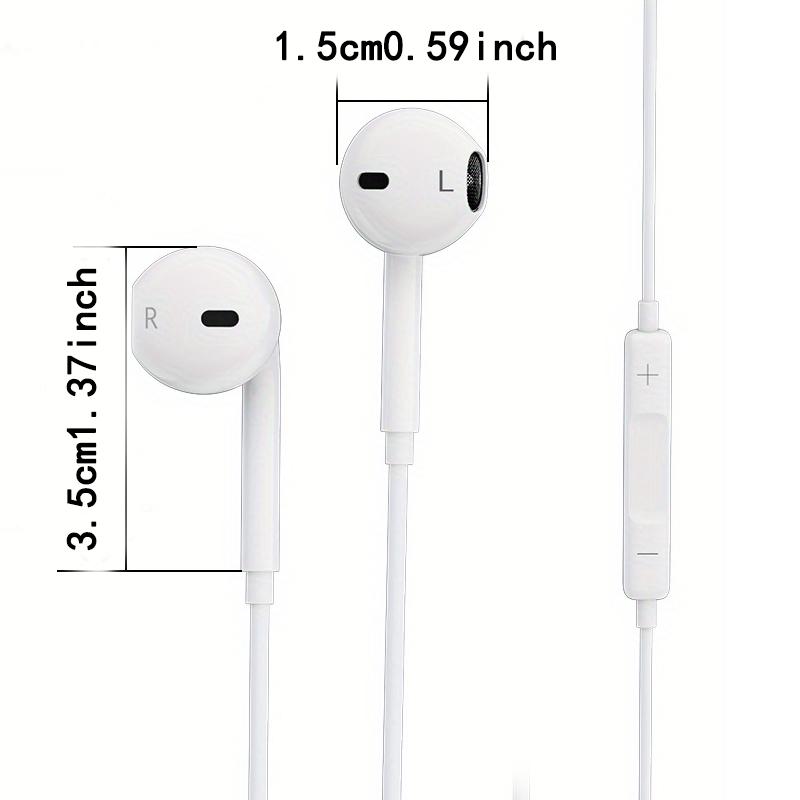 Type-c earphones wired for iPhone16/15 mobile phones in-ear iPad flat head Samsung, , vivo, OPPO. OnePlus