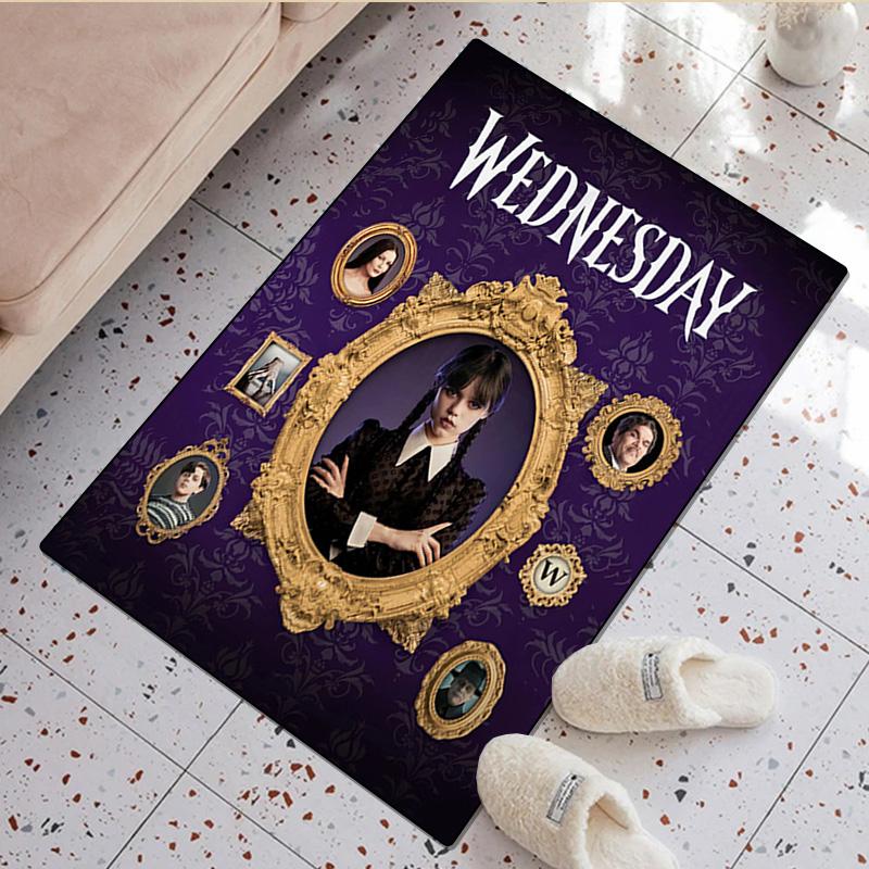 1Pc Wednesday Rug - Home carpet Office Decorative Carpet For Living Room Bedroom Door Mat Floor Rug Computer Chair Area Rug