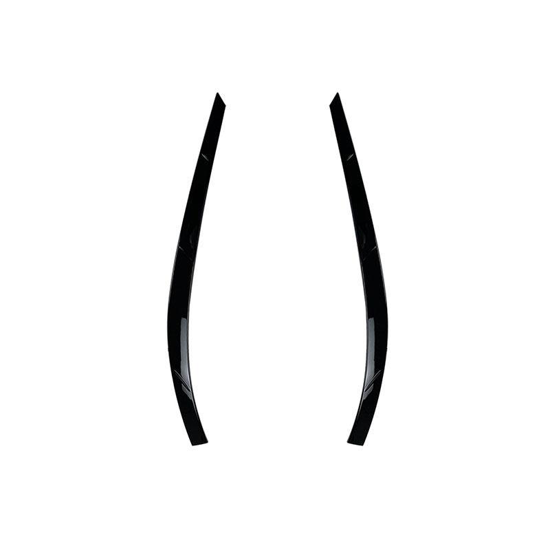 2pcs Carbon Texture/Bright Black ABS Car Headlight Eyebrow Trim Cover For VW Tiguan MK1 2011 2012 2013 2014 2015 2016