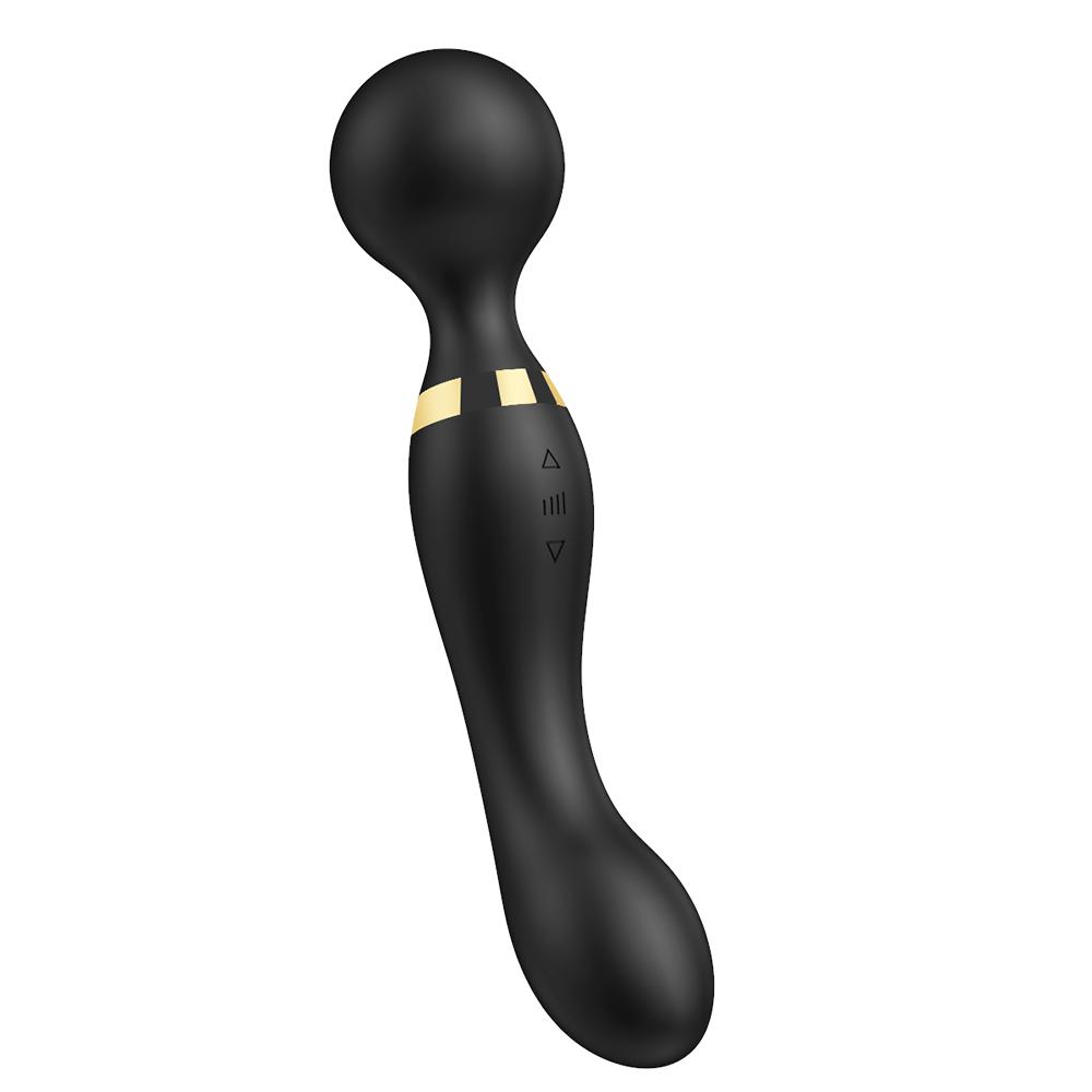 Large Size Powerful Dual Motor Silicone Dildo Vibrator Wand G-Spot Massager Clitoris Stimulator for Couples Sex Toys for Adults