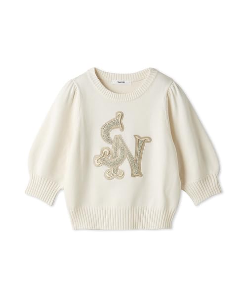Snidel Logo Knit Pullover SWNT251042 IVR Women's