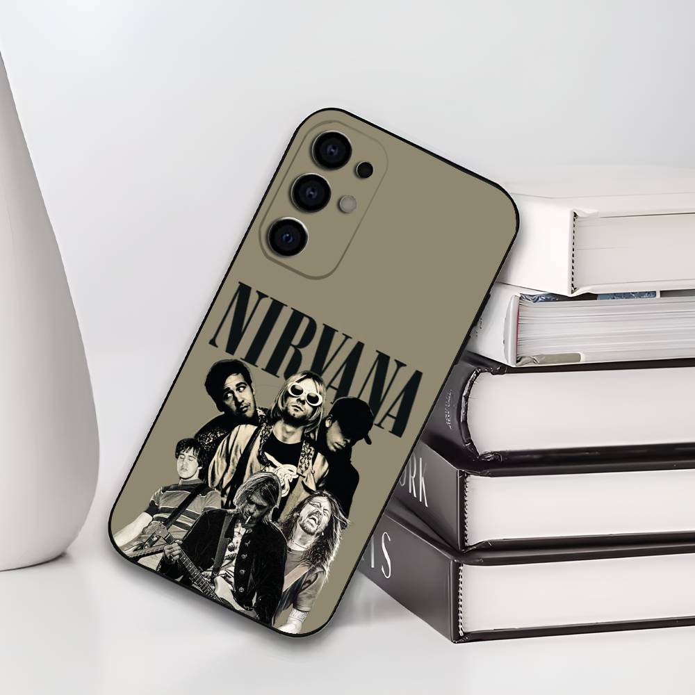 

N-NirvanaS Soft Black Phone Case for Samsung S25/S24/S21/S22/S23/S30/Ultra/S20/Plus/Fe/Lite - Durable Protective Cover Samsung S25ULTRA