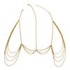 European & American Fashion Head Chain with Metal Tassel - Women's Muslim Hijab Jewelry Headdress