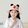 Children'S Nezha Hat Spring And Summer Thin Breathable Straw Hat Baby Cute Travel Sun Protection Hat Sun Hat Hollow Basin Hat