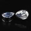 2pcs 8-50mm 1Pair Black Teardrop Double Flared Ear Tunnels and Plugs Ear Piercing Gauge Expander Stretching Tunnels Comf
