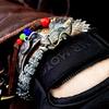 Trendy Loong Copper Bracelet Trendy Dragon Motifs Copper Bangles Stylish Wristband for Unique Style Statement