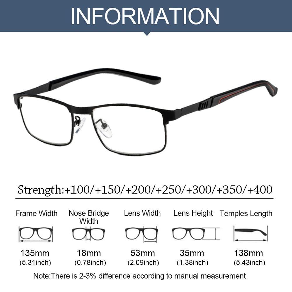 Blue Ray Blocking Presbyopia Eyeglasses Metal Hyperopia Glasses Comfortable Optical Eyewear  Office