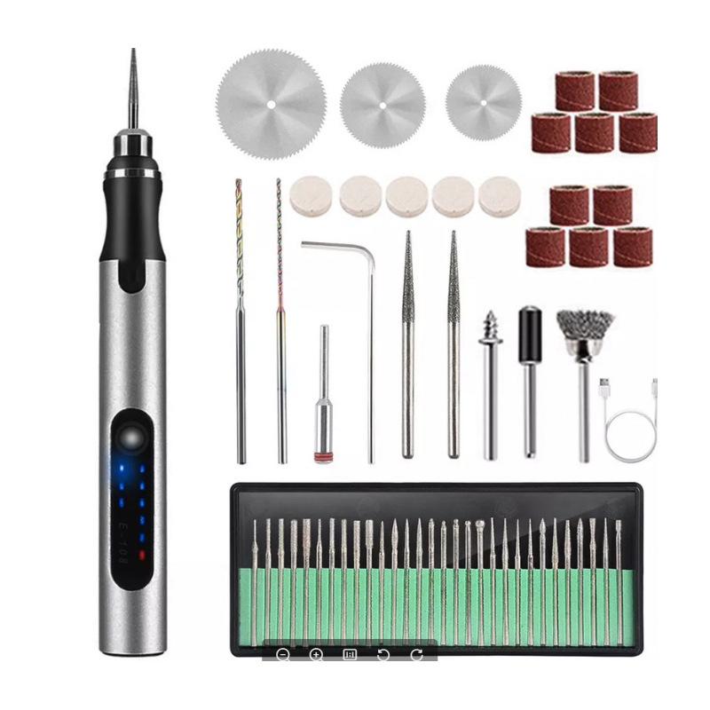 Electric Grinder Pen: Handheld Carving, Polishing & Engraving Tool for Jade & Wood