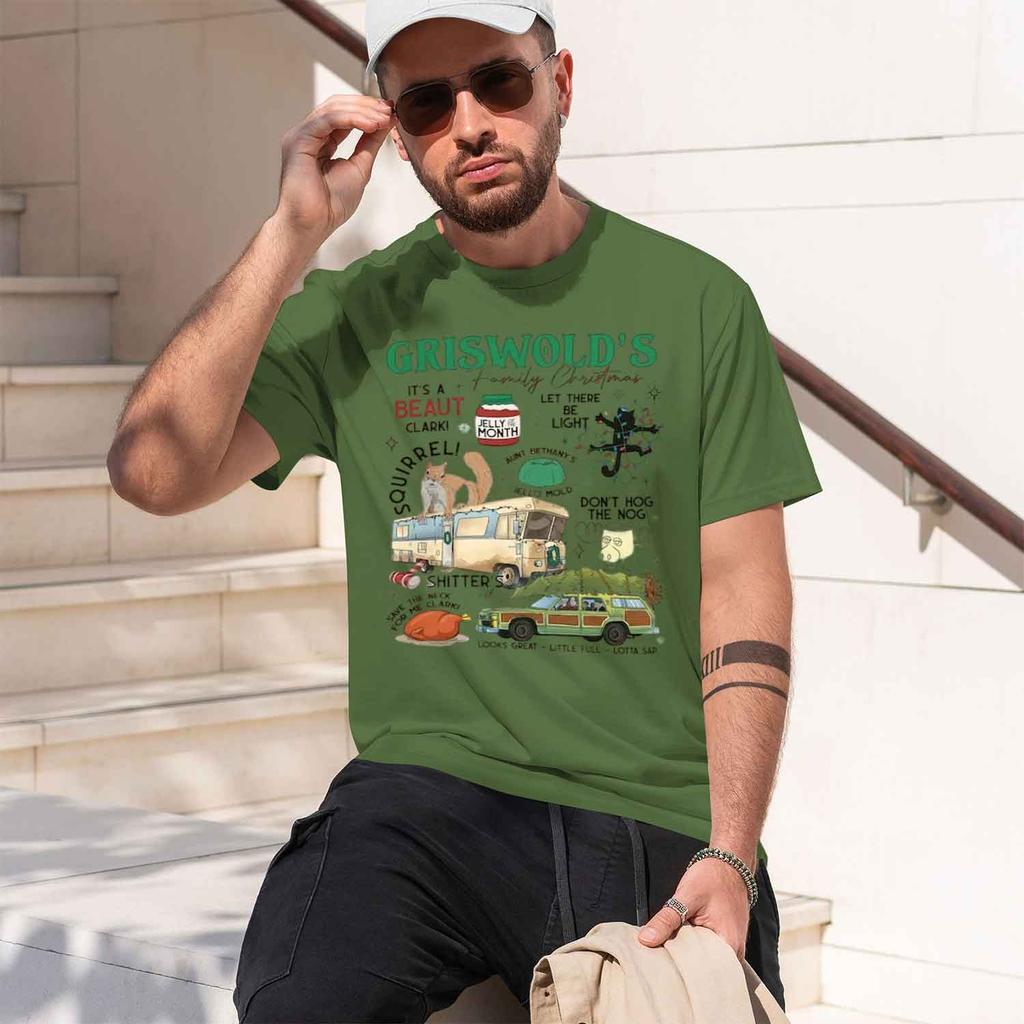 2026 New Model Unisexs Shortsleeve Griswold Christmas Sweatshirt Co Sweater Tree Farm Family Vaion National Lampoons Euphoria Cl