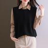 Women's Wool Knit Vest - 2025 Autumn/Winter New Style, Versatile Sleeveless Sweater with Shirt