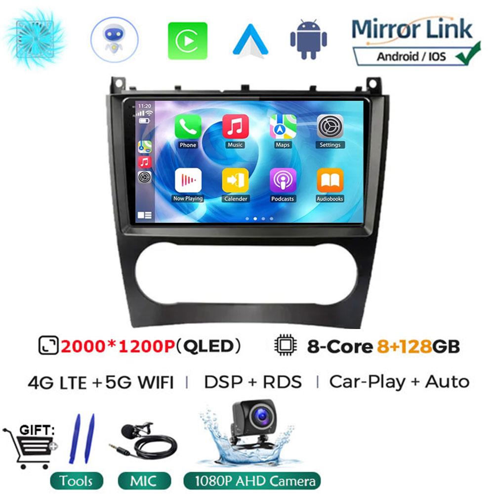 Android 14 For Mercedes Benz W203 W209 C180 C200 C220 C230 2005 - 2009 Car Radio Stereo Multimedia Navigation GPS Carplay AUTO