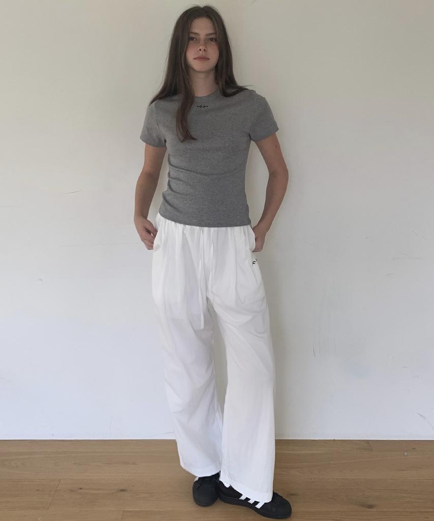 Ingi Active Strap Wide Pants White