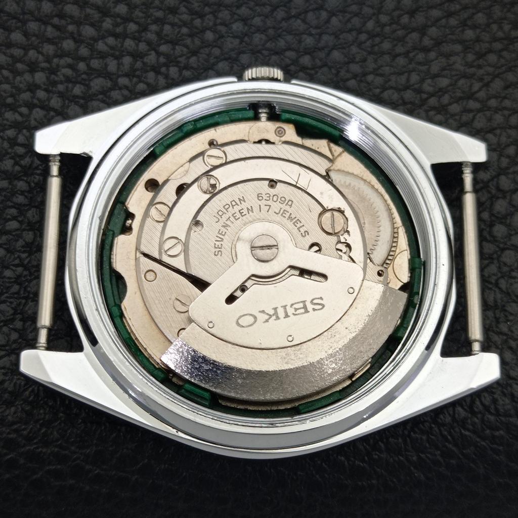 AUTOMATIC VINTAGE REFURBISHED SEIKO 5 6309A JAPAN MENS WHITE WATCH a441669-1 Sk-a441669