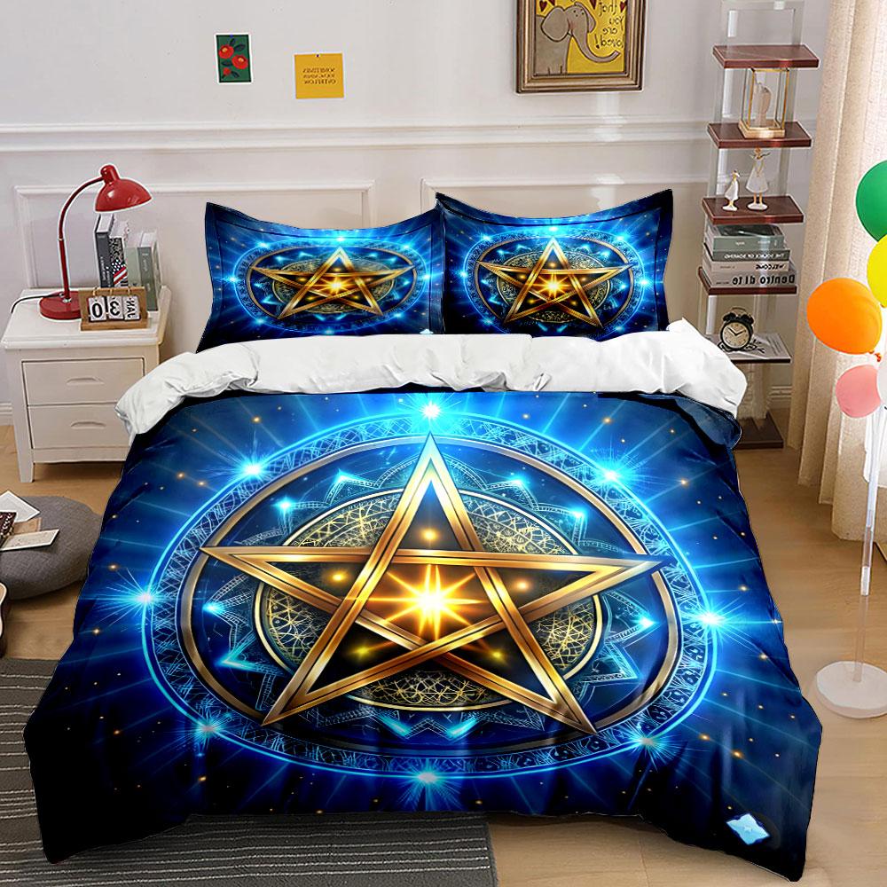 Mystic Starry Decorative Set Soft Comfortable Duvet Cover Bedding Set Included 1*Duvet Cover & 2*Pillowcases, Gift
