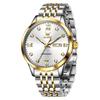 OLEVS New Fully Automatic Mechanical Watch Original Stainless Steel Diamond Scale Watch Men's Waterproof Night Glow