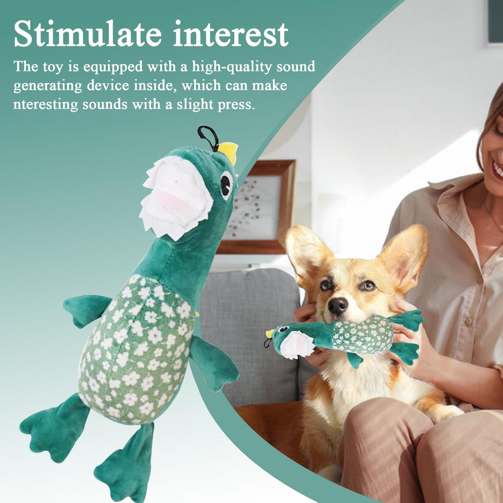 Puppy Chew Toys For Teething Plush Dinosaur Toys For Dog Interactive Plush Doll Indestructible Pet Supplies For Training