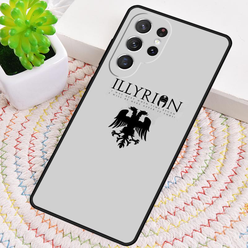 Albanian Flag Eagle soft Phone Case for Samsung Galaxy note 10 pro S26 Ultra S23 S24 FE S25 S21 S22 PLUS shockproof Cove