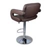 JUST SIT VINCI Brown - Bar stool with backrest and armrests