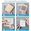 Self-Adhesive Enlarged Socket Waterproof Box Plastic Protection Socket Electric Plug Cover  Wall