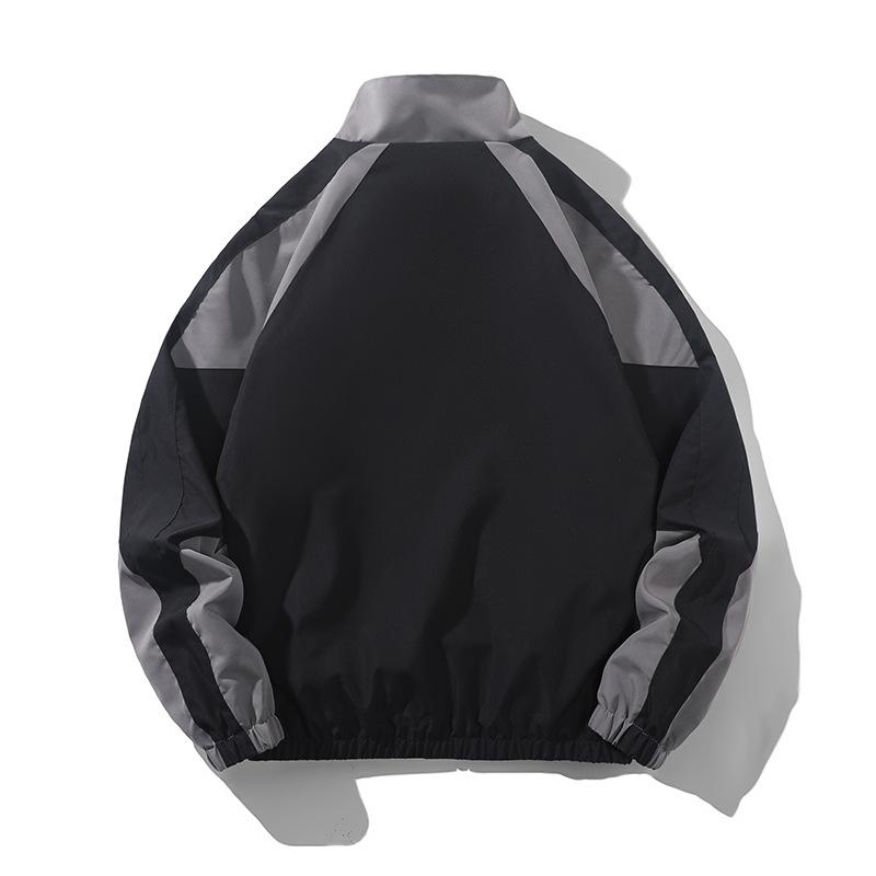 Giacca Versatile a Collo Alto per Uomo Primavera e Autunno, Giacca Sportiva Casual, Giacca Antivento