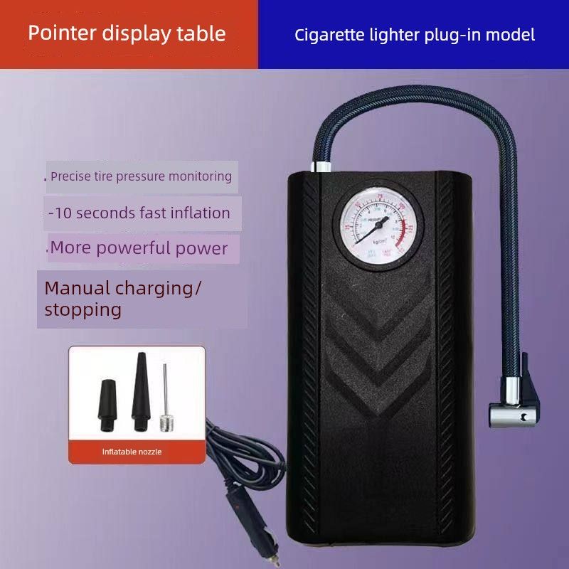 

Vehicle Air Pump Tire Pump Car Tire High-Power Portable Electric Inflatable Radio Special for Cars [Cigarette Lighter]