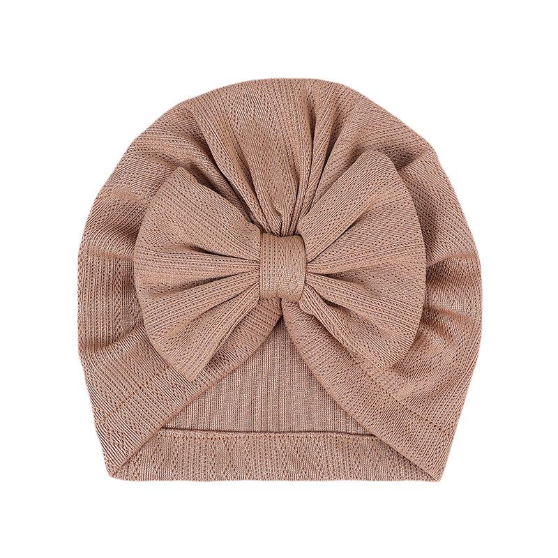 2026 Nová dětská čepice s velkou mašlí - 12 barev, Roztomilá nákrčníková čepice pro chlapce a dívky