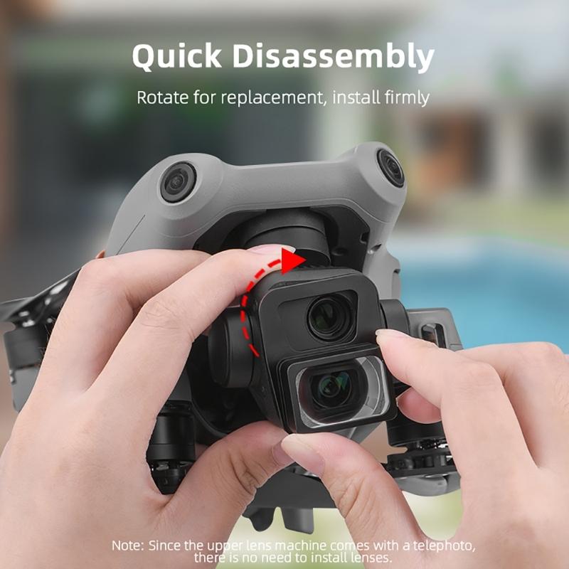 Wide Angle Lens for Air 3 Drones Ballhead Lens Filter External Professional Expanded Angled Lens Accessories
